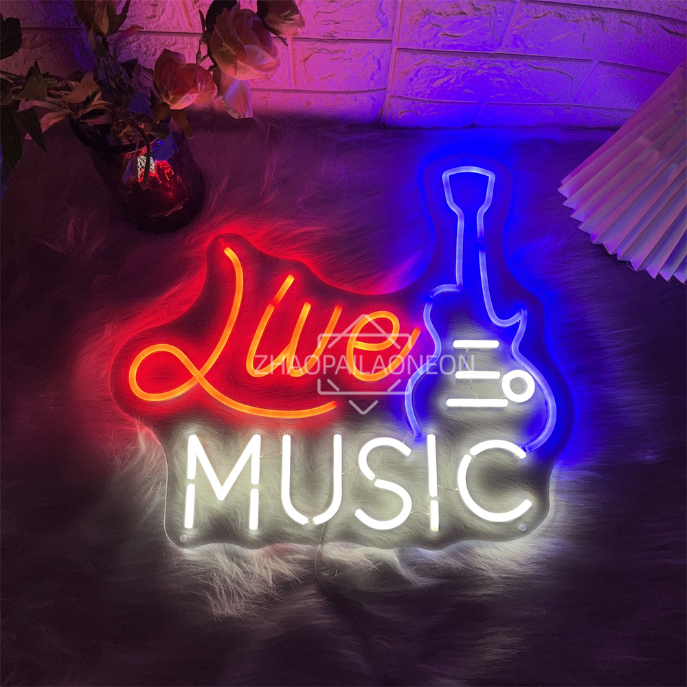Party Games Name - Live Muziek Neon Sign Home Art