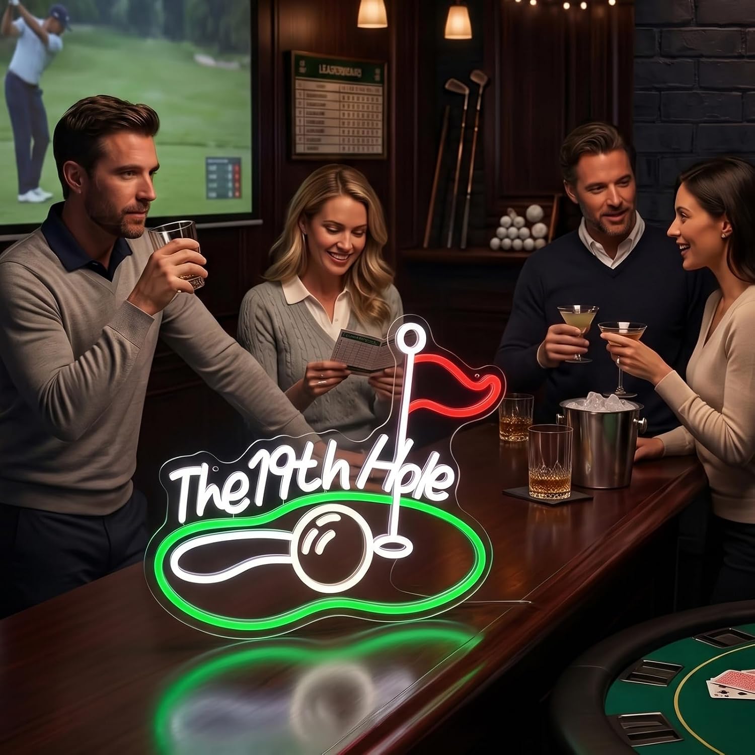 De 19th Hole Golf LED Neon Sig - Party Games For Christmas recensie en prijs