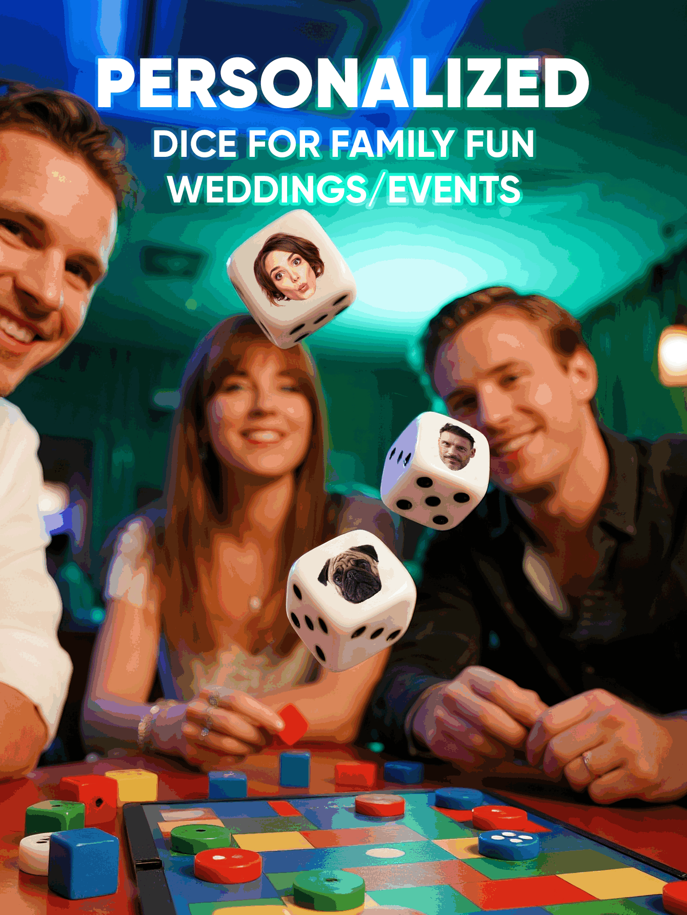 Aangepaste gezichtsdobbelstene - Party Games For Christmas recensie en prijs