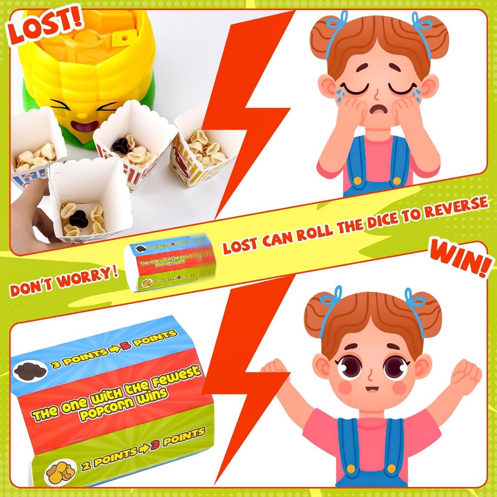 Pop-up popcorn bordspellen, sp - Party Games Night recensie en prijs