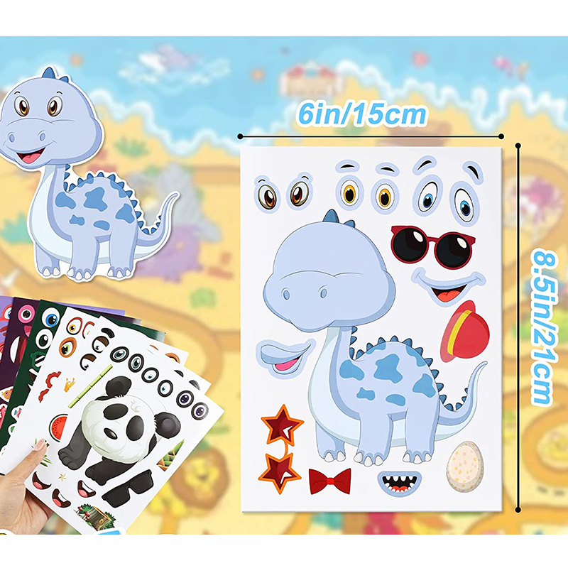 12/24 vellen Make a Face Stick - Zoo Party Games recensie en prijs